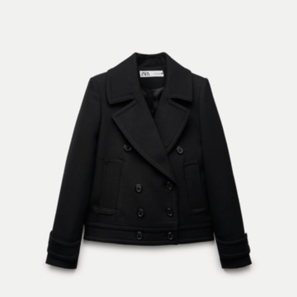 Zara Black Tailored Blazer with Notched Lapels - Picture 5 of 7